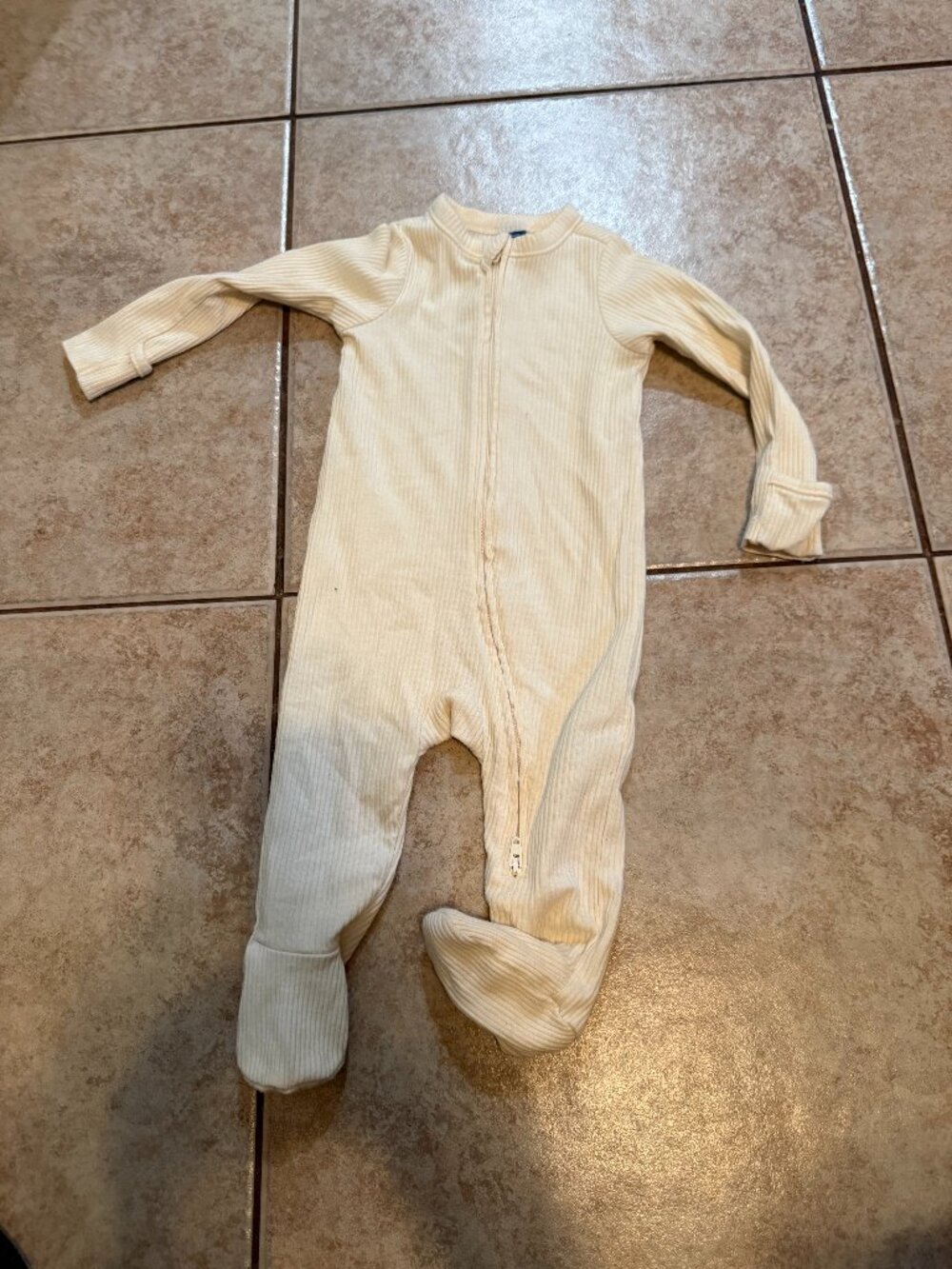 Old Navy Baby Ribbed 2-Way Zip Footed Sleeper Pajamas 6-9M